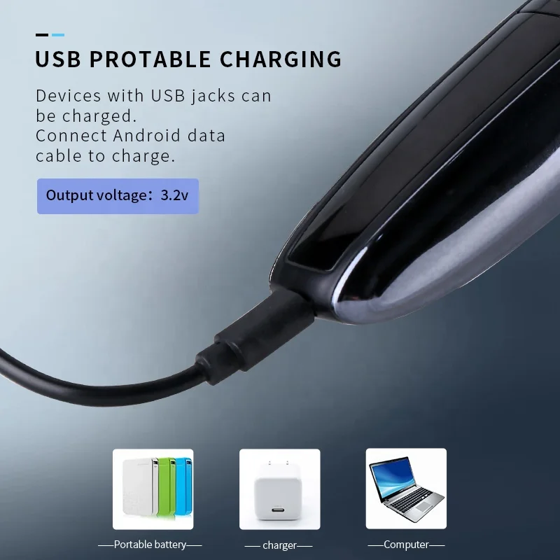 كيمي-ماكينة قص شعر كهربائية احترافية قابلة لإعادة الشحن للرجال ، آلة قص اللحية ، آلة قص الحلاق ، شاشة ليد ، قص الشعر ، الأطفال #3