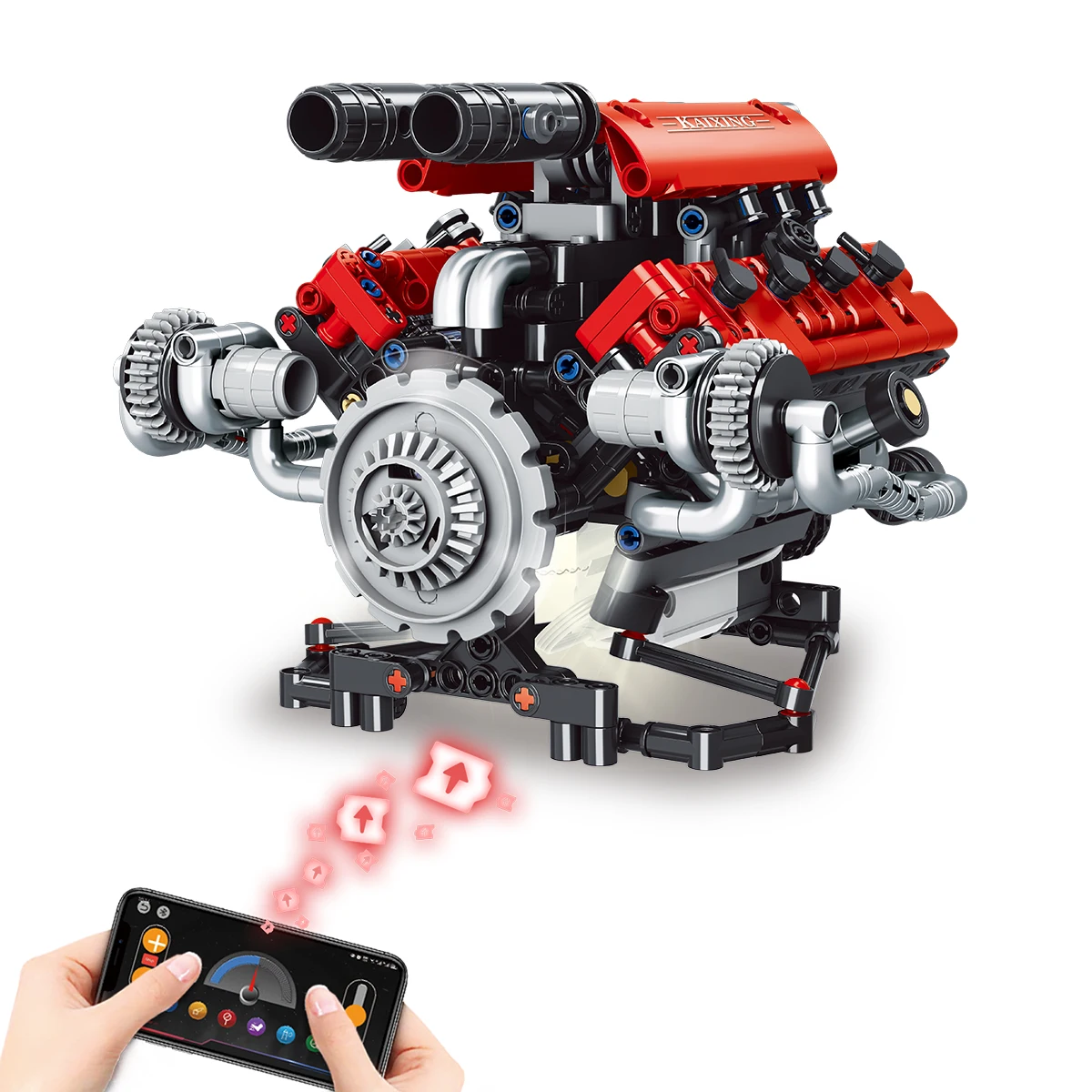 

Механический двигатель, модель строительного блока, программируемое приложение, управление, имитация передачи мощности, головоломка, сборная игрушка