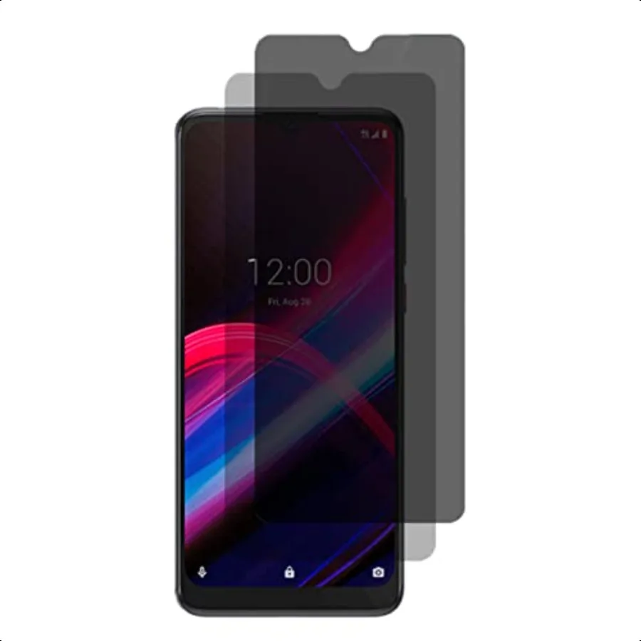 

VIE Privacy Screen Protector for TMobile Revvl 4+ PLUS 2 Pack AntiSpy Highsensitivity Screen Tempered Glass Protective Film for