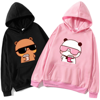 Couple Hoodies Bubu Dudu hoodie Sweatshirt Cartoon Kawaii Print Pullover Harajuku Men Women Sudaderas warm fleece hooded