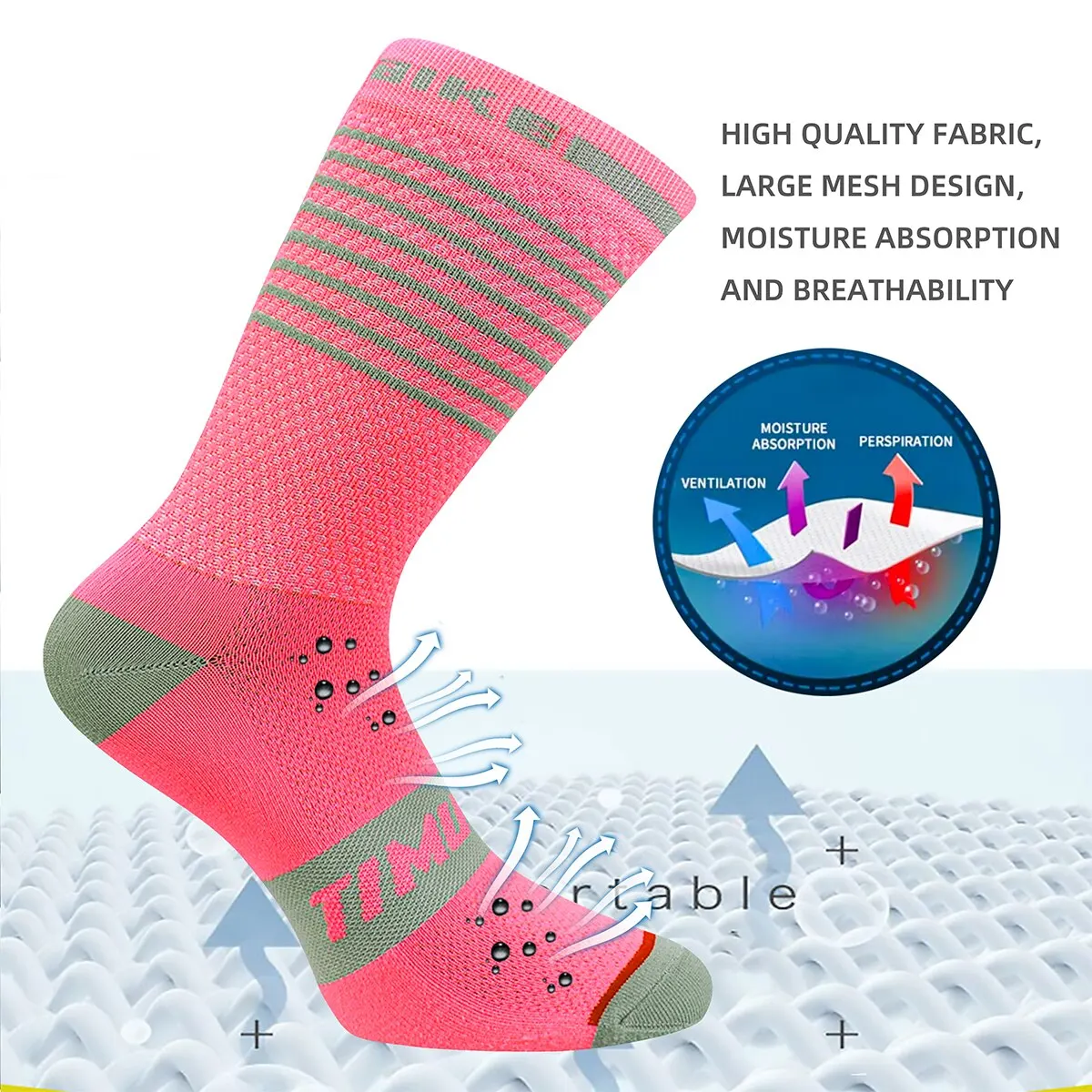 Anti Slip Running Socks Lightweight Cushioned Cycling Sock Women Men Targeted Compression Sports Socks For Football Basketball