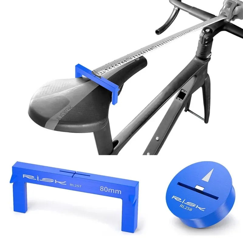 Bicycle Seat Height Distance Measurement Tool Road Bike Joint Protractor Adjustment Tools MTB Fitting Tool Saddle Measure Tool