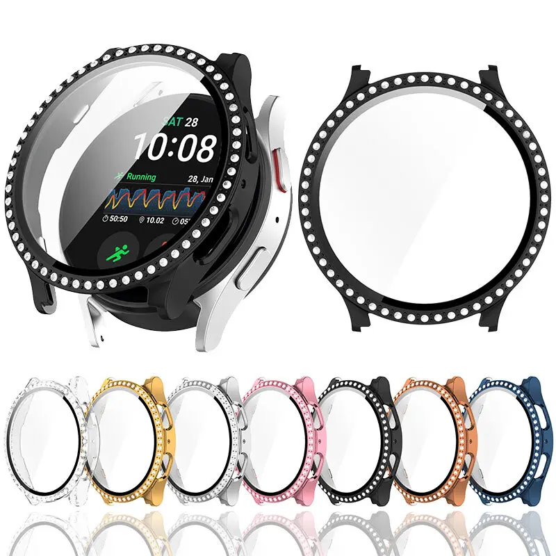 Carcasa de TPU adecuada para Samsung Galaxy watch 7 40mm/Galaxy watch 7 44mm Pantalla de reloj inteligente galvanizada, funda protectora completa