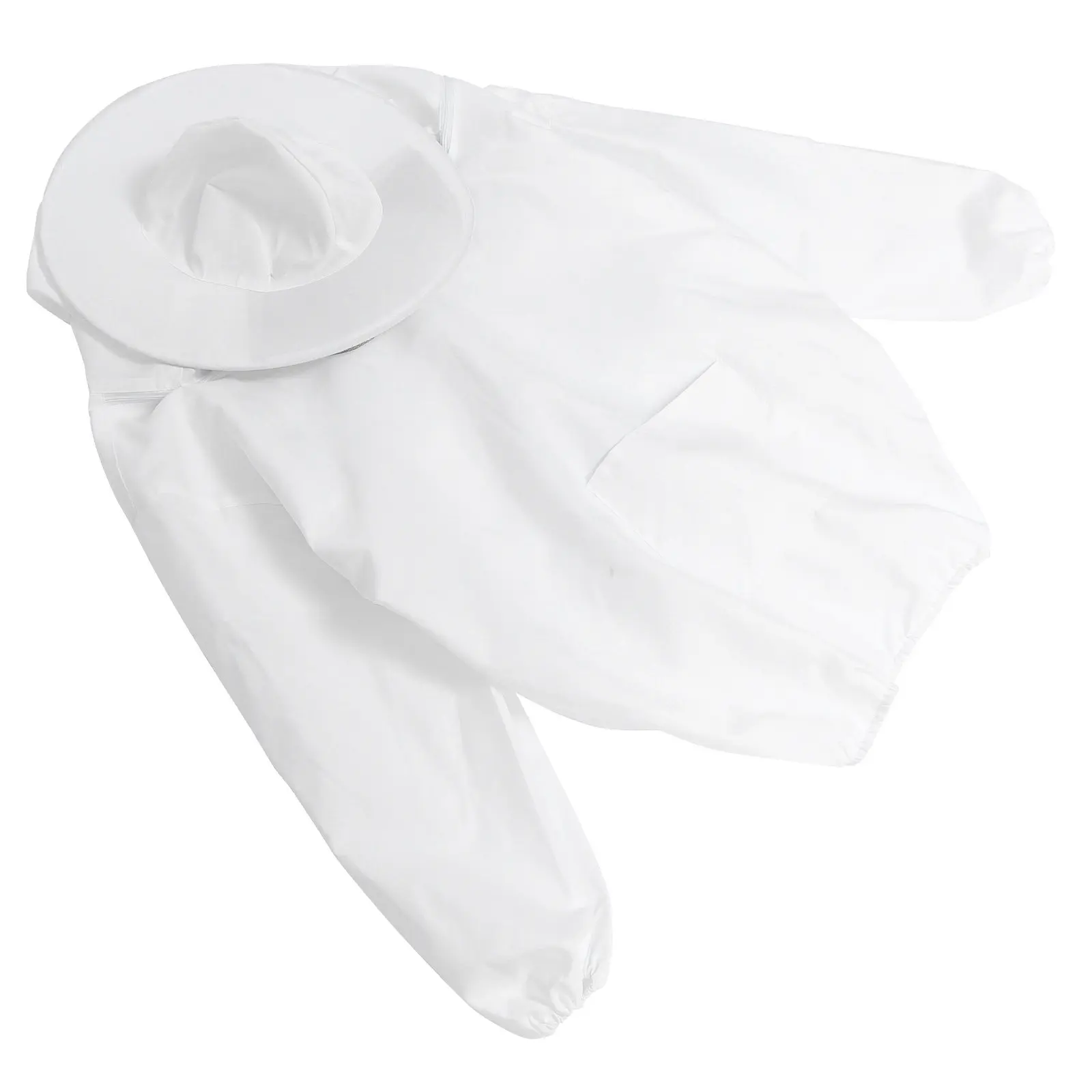 

1 шт. Защитный костюм для пчеловодства, дышащая одежда от пчел, защитный комплект для тела, шляпа-вуаль для пчеловодов на открытом воздухе