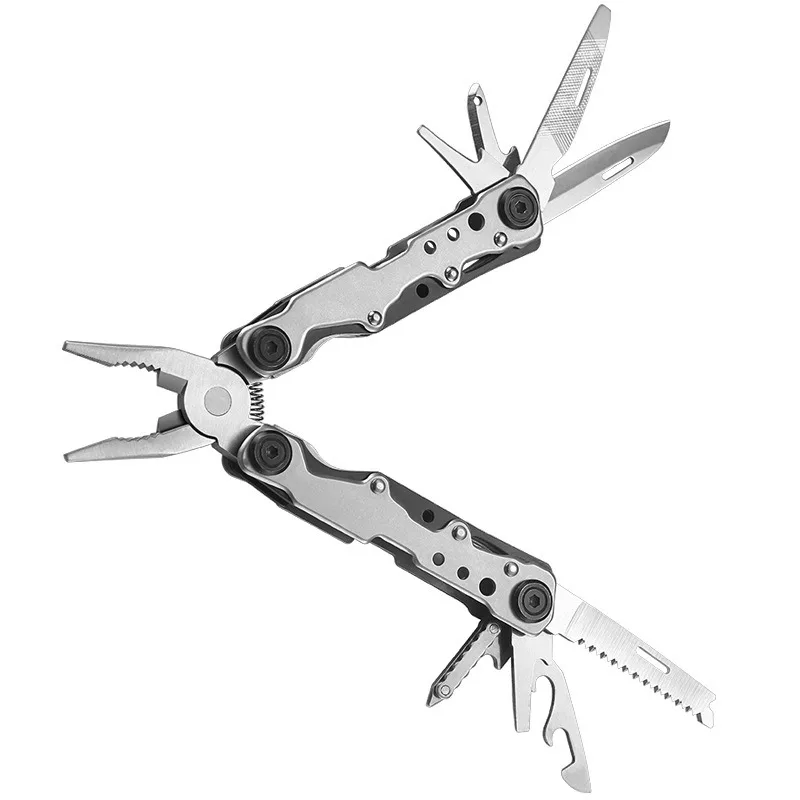 Outdoor stainless steel folding pliers multifunctional tools combination pliers camping camping medium and large pliers