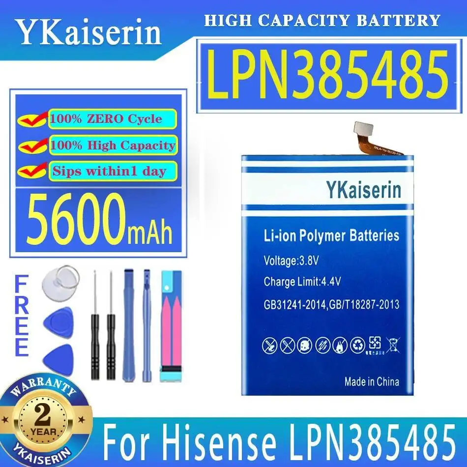 

For Hisense LPN385485 Mobile Phone Battery Long Lasting 5600Mah Reliable Replacement