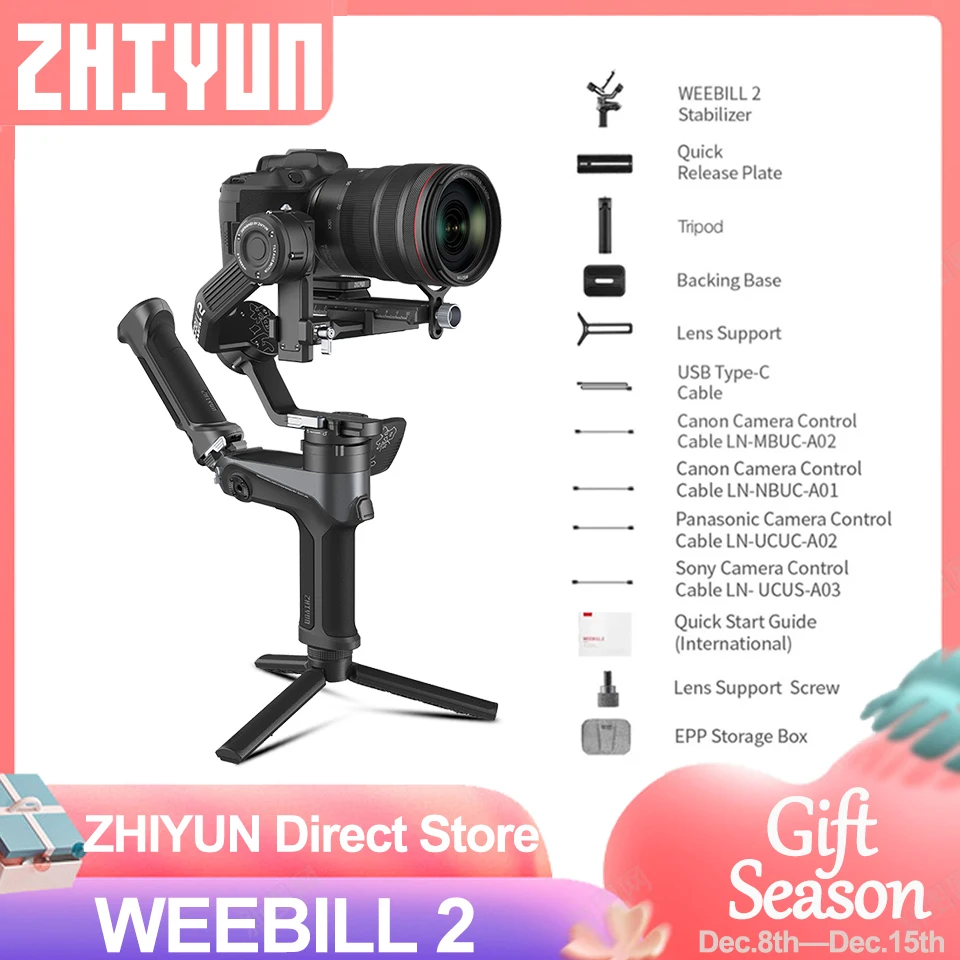 ZHIYUN WEEBILL 2 3-Axis Camera Gimbal with 2.88\