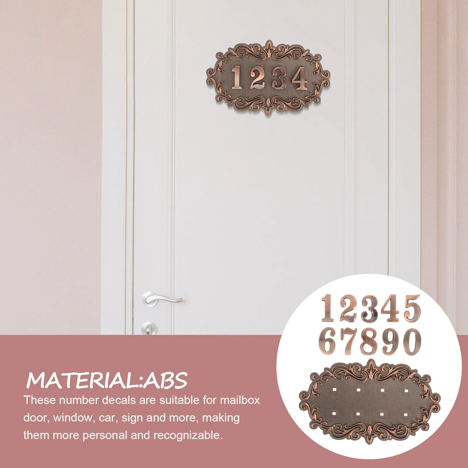 Plaque Vintage Decor Front Door Plaques Address Number Custom Sign Signs for Houses
