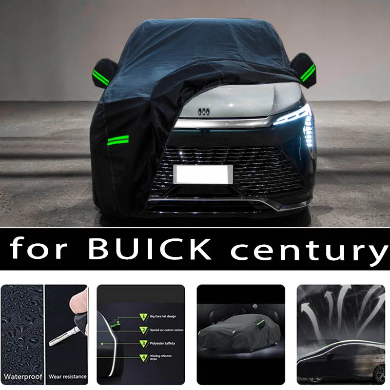 

For BUICK century Car Covers Outdoor Waterproof Sun Rain Snow Protection UV Auto Cover 190T Car Protective Full Covers
