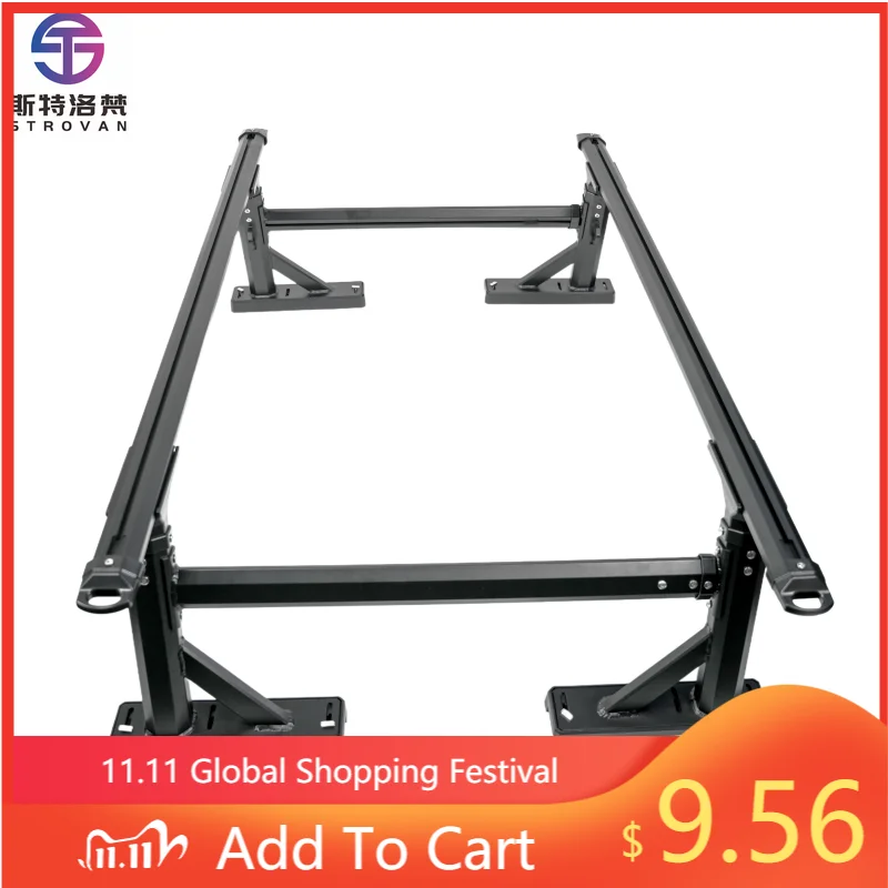 

STLF Adjustable Height Aluminum Truck Bed Waterproof Roof Rack with Rooftop Tent Car Ladder Racks