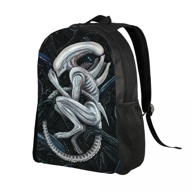 Alien Predators Comics Laptop Backpack Men Women Basic Bookbag for College School Student Science Fiction Horror Bag