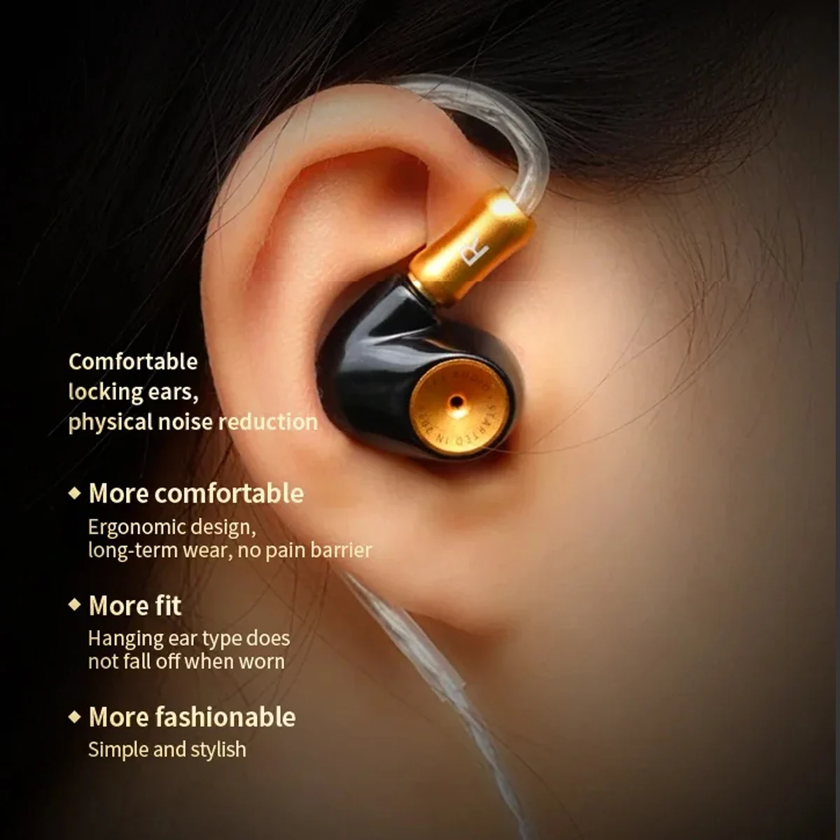 2025 HIFI سماعات السلكية السيراميك الكربون نانو تتحرك لفائف IEM في الأذن رصد MMCX كابل قابل للفصل سماعات الأذن EPZ سماعة الألعاب