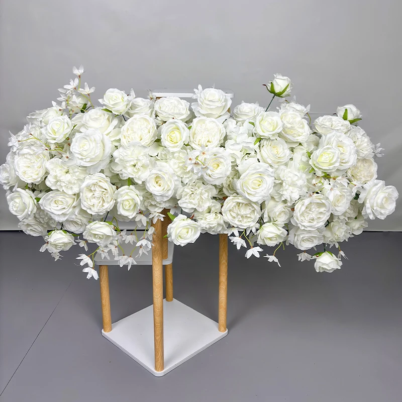 1PC Artificial Flowers For Outdoor Wedding Decoration Dinning Table Centerpieces Road Lead Fake Flower Row Party Home Decor