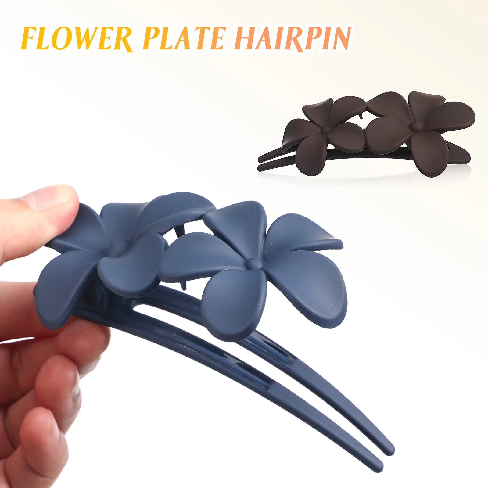 

5Pcs Flower Hair Clips Floral Hair Accessories Lightweight Non-Slip Strong Hold Decorative Clips for Women Girls