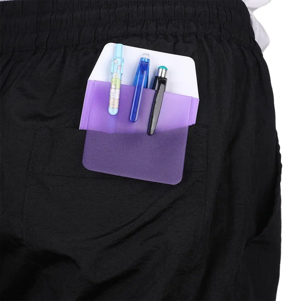 3Pcs Pen Pouch Leak-Proof Pocket Protector Multi-color Portable Useful Doctors Nurses Simple Pencil Case Hospital Supplies