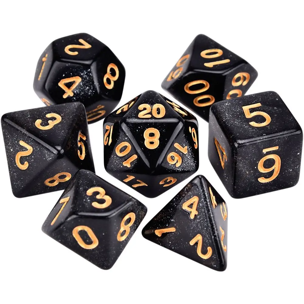 

Playing Games Sparkles Glitter Board Games Desktop Family Party Star Shine Dice Set Galaxy Dice Polyhedral Dice Set Dice