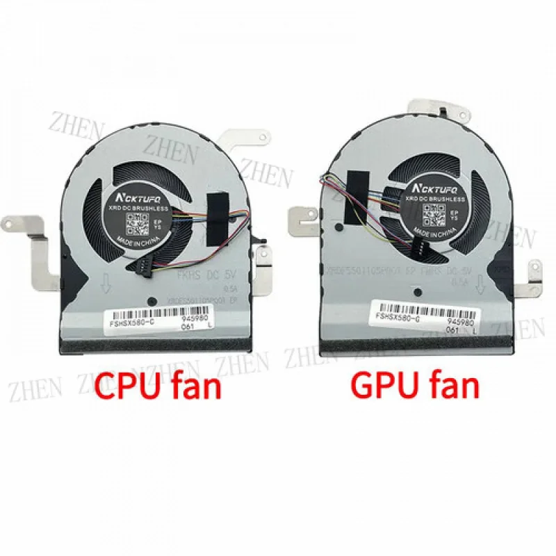 

Y CPU GPU Cooling Fan for Asus N580 N580GD X580VD X580VE NX580V NX580VD N580V