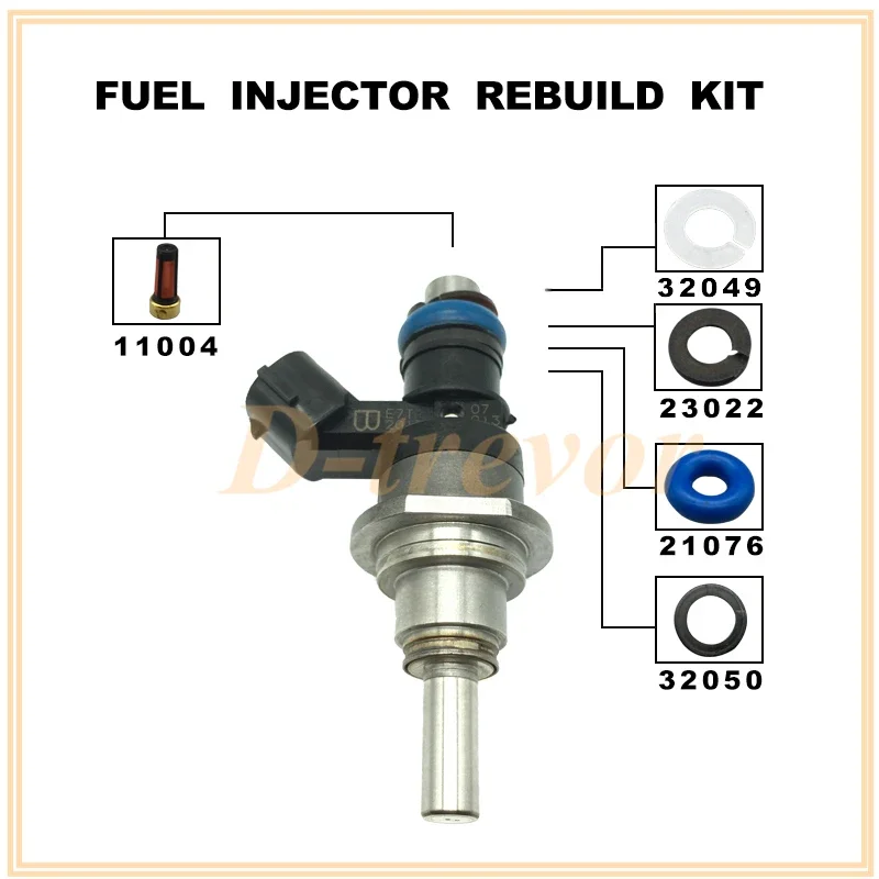 

Fuel Injector Repair Kits for Mazda Speed 3 6 CX-7 Turbo 2.3L L3K9-13-250 E7T20171