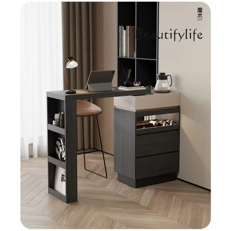 

telescopic bar counter integrated cabinet, living room partition storage side cabinet, small apartment dining side cabinet