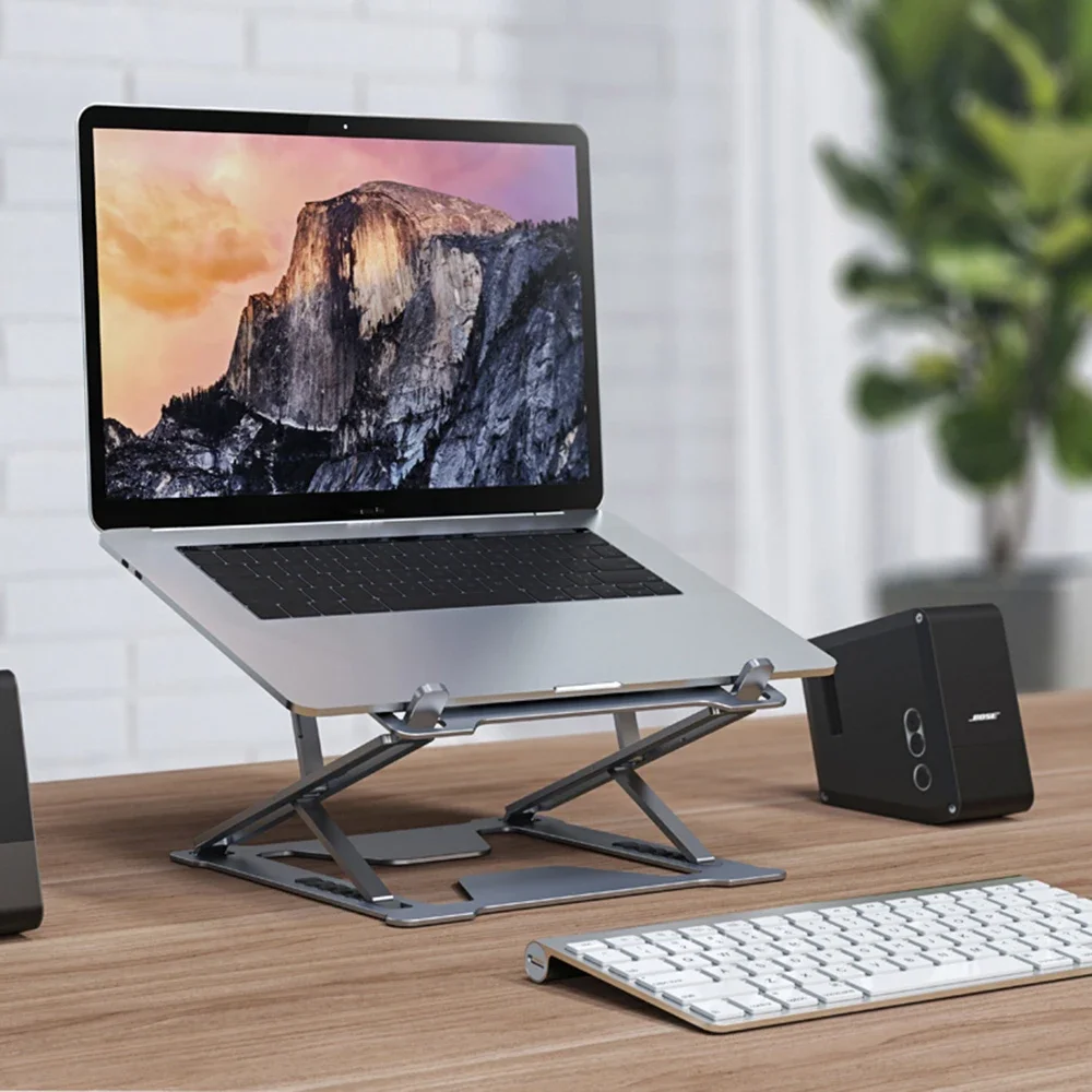 

Dual Adjustable Laptop Stand Desktop Lapdesk Laptop Table For Macbook Xiaomi Folding Notebook Holder Stand For Tablet Computer