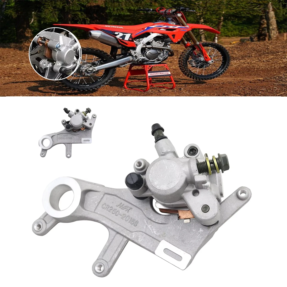 

Motorcycle Rear Brake Caliper For Honda ​CR125 CR250 CRF250R CRF250X CRF450R CRF450X KAYO T4 T6 Pro Pit Dirt Bike OEM