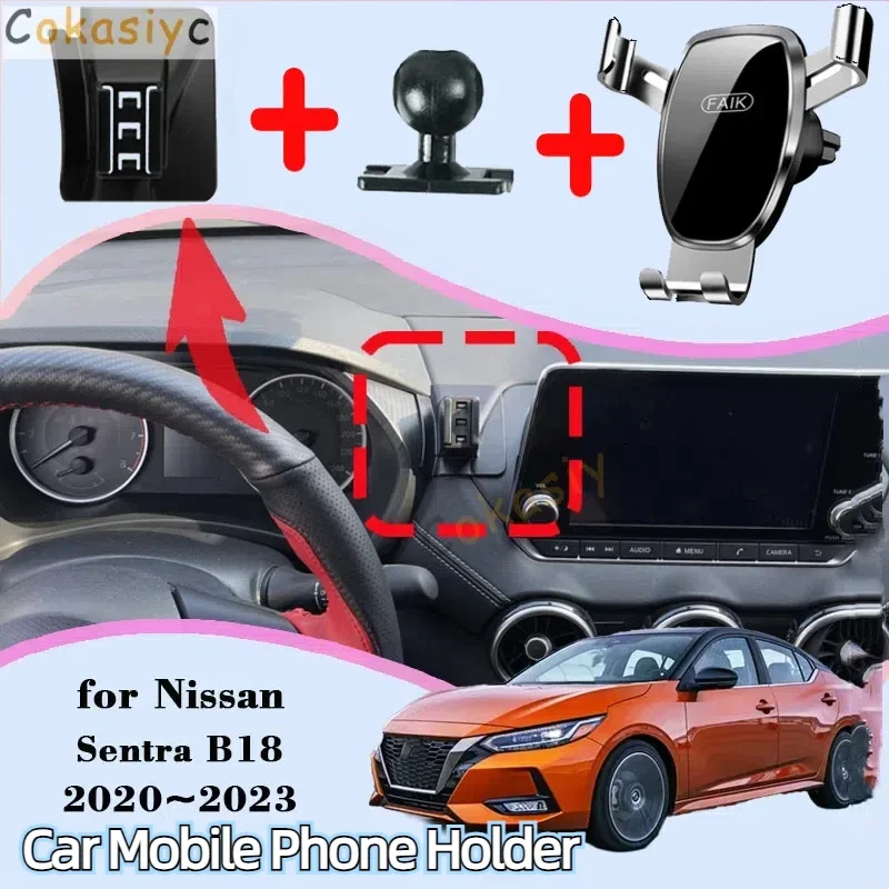 Car Mount for Nissan Sentra B18 8th Gen 2020~2023 Air Vent Auto Mobile Phone Holder Cellphone Bracket Gravity Stand Accessories