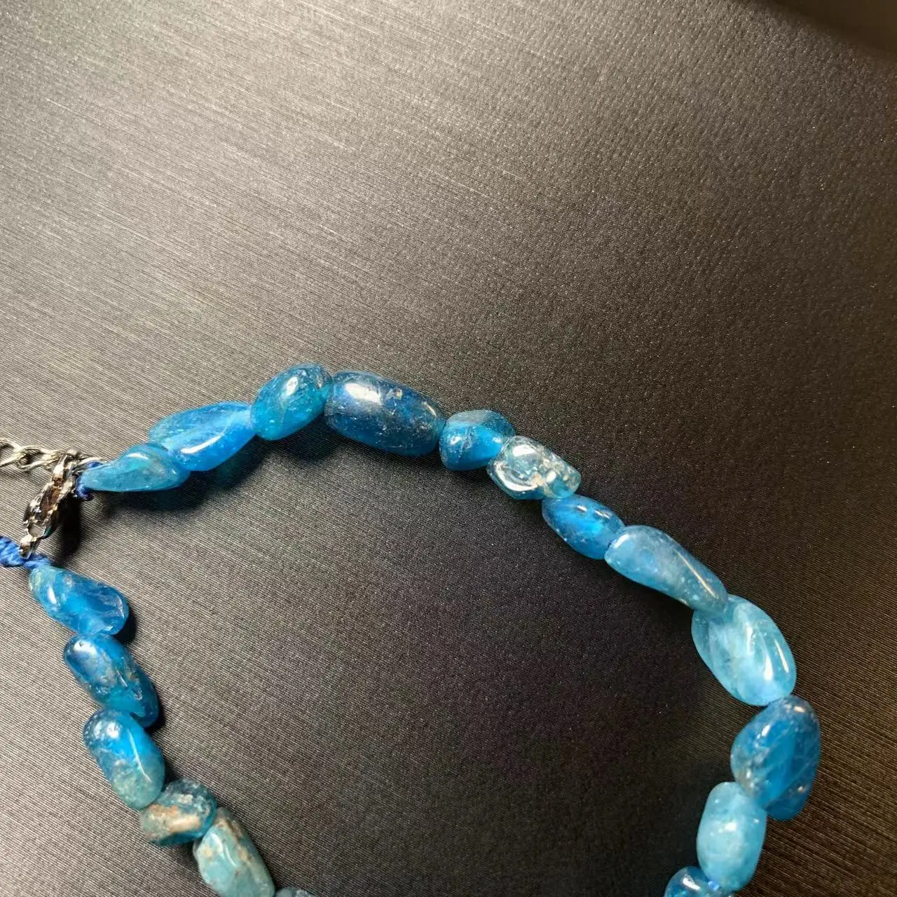 HEYYA STONE Natural Blue Apatite Bracelet Energy Healing Fine Jewelry Stone Gemstone Classic Style Cure Yoga Relief