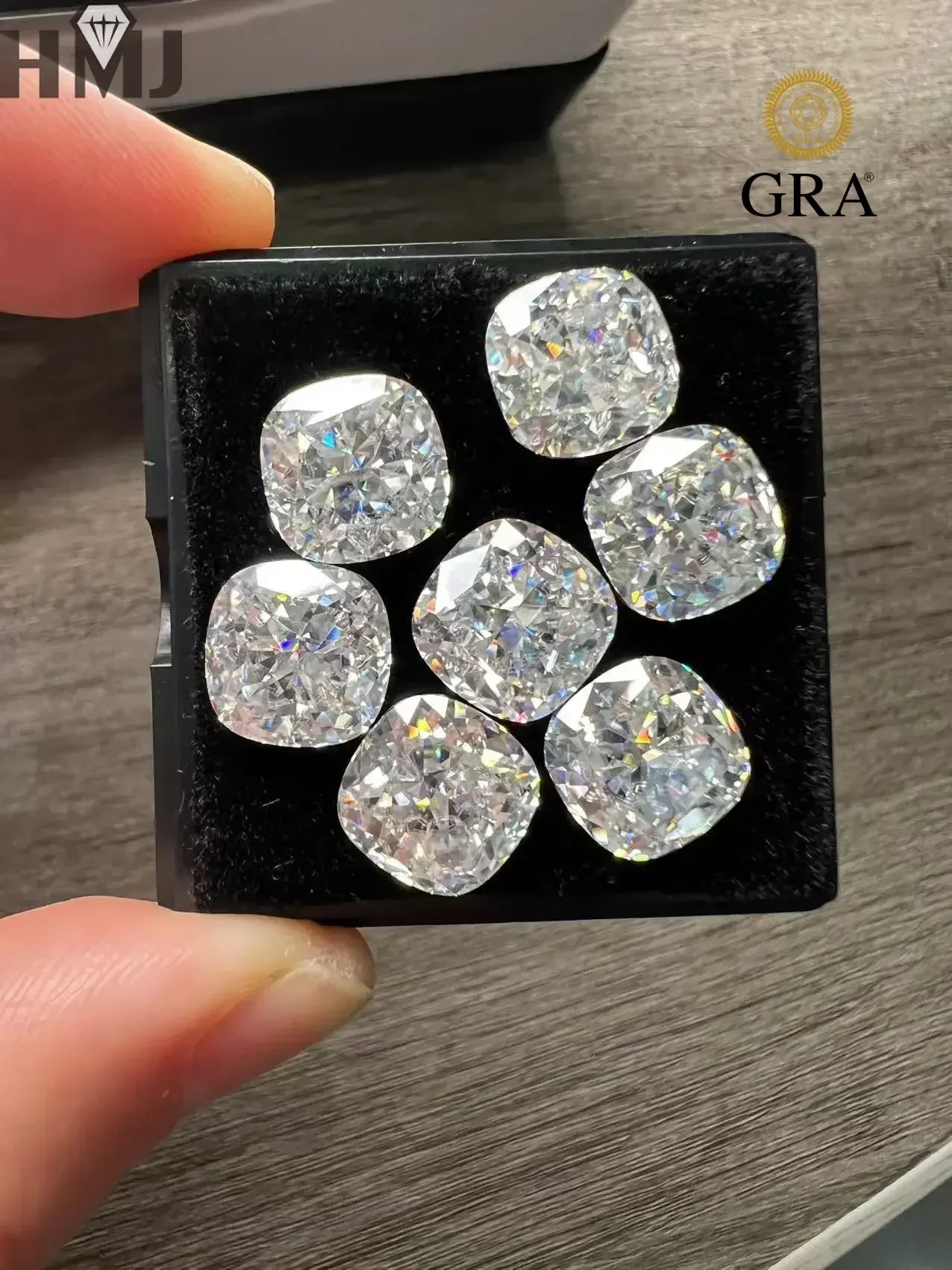 

Loose Moissanite Stones Crushed Ice Cushion Cut VVS1 D Color Loose Lab Grown Diamond with GRA Certificate Gemstones Wholesale