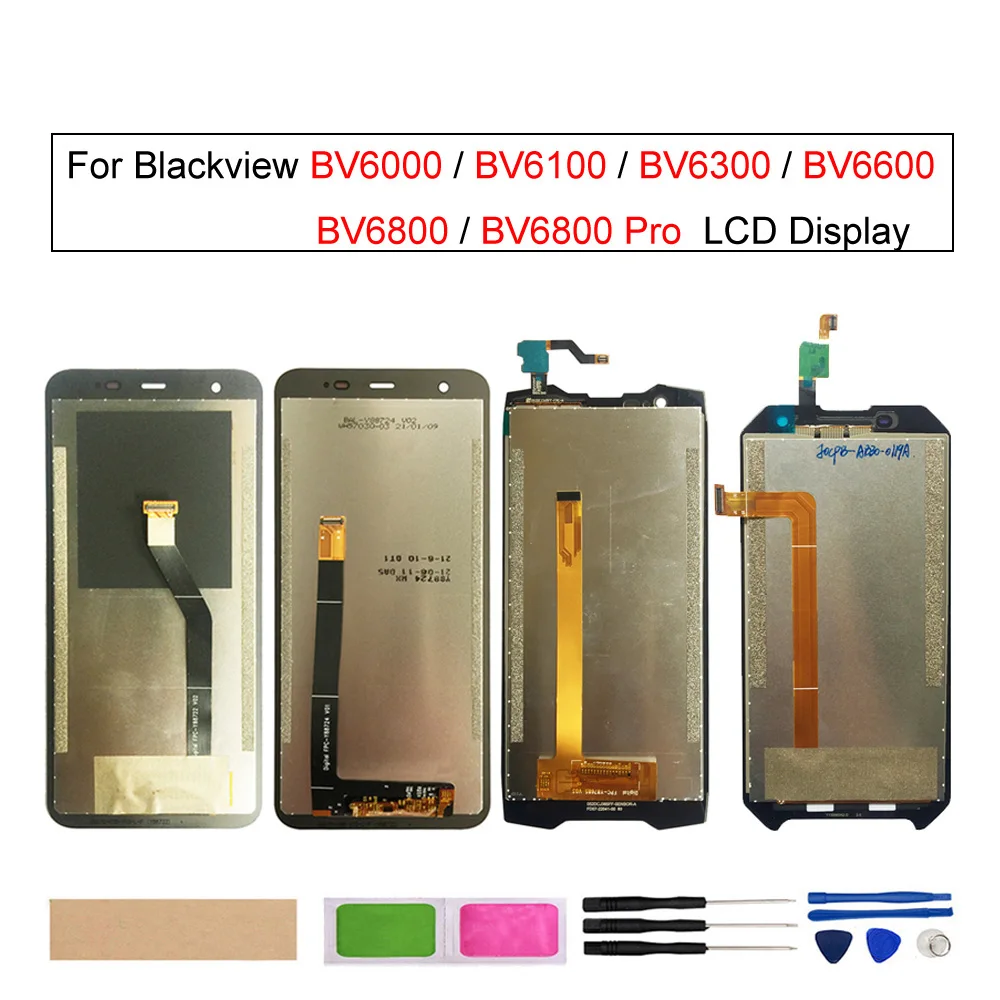 

LCD Display Touch Screen Digitizer Assembly Replacement Parts For Blackview BV6800 Pro BV6300 BV6100 BV6600 BV6000 Screen