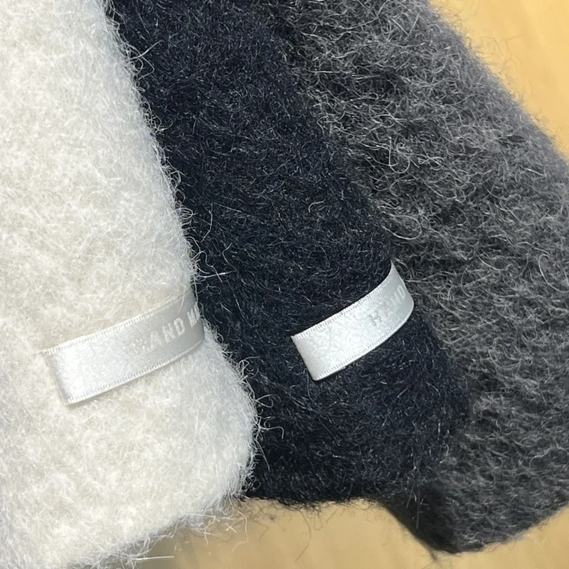 الخريف/الشتاء جديد وصول الكورية الوقوف طوق سوري الألبكة معطف الصوف الشتاء النساء لينة وأنيقة المرأة معطف الصوف السميك #6