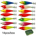 14pcs 1-7-Lures