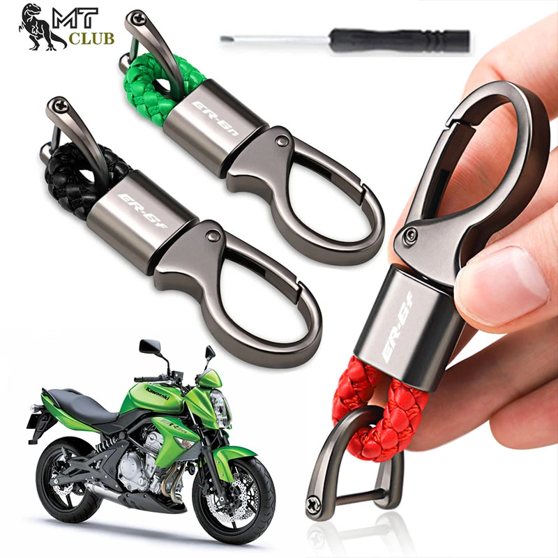 

2023 New Motorcycle Accessories Zinc Alloy Keychain Key Ring For KAWASAKI ER-6N ER6N ER 6N ER-6F ER6F ER 6F 2012-2020 2021 2022