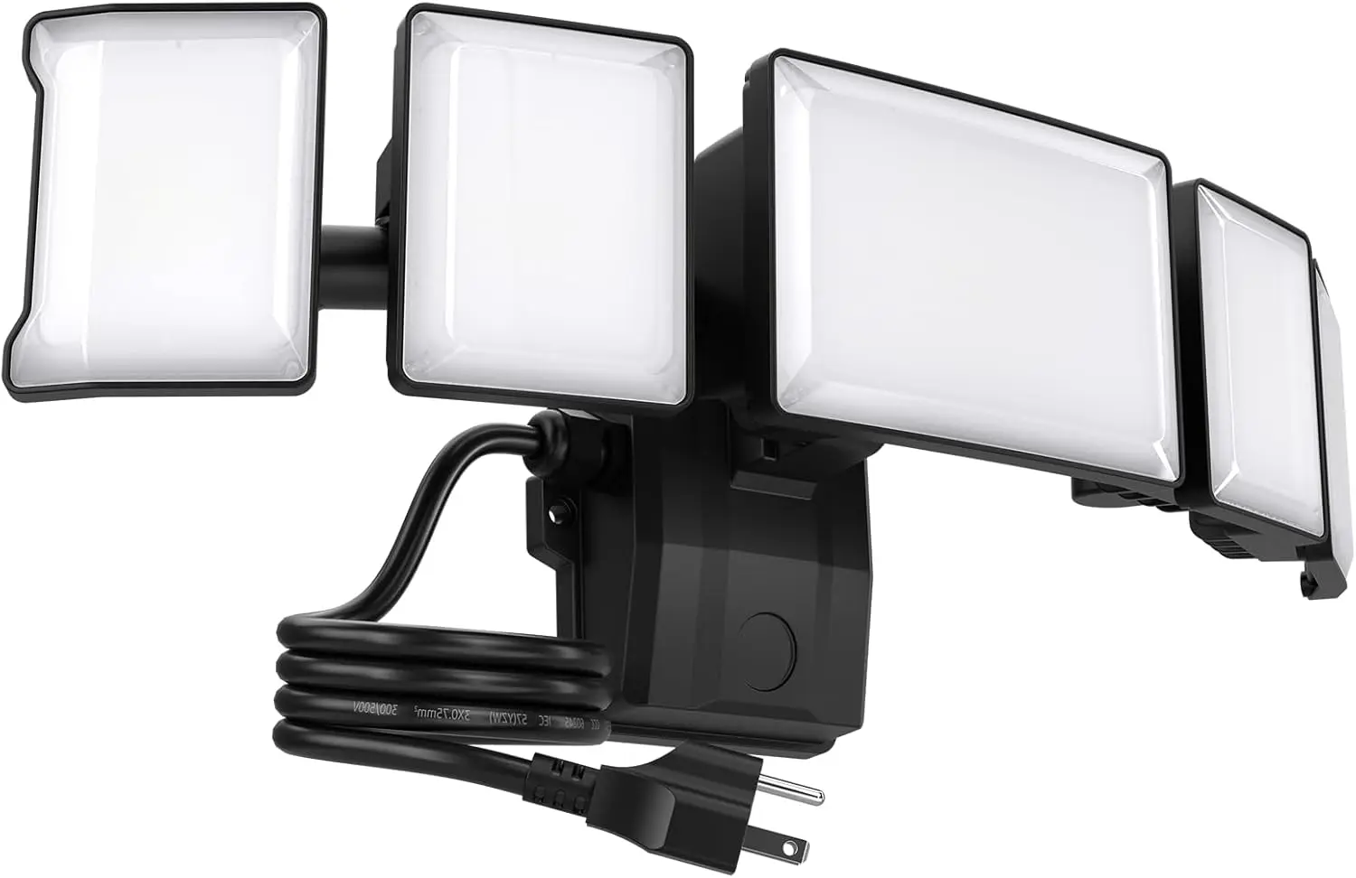 

Светодиодный прожектор 130 Вт, 13000 лм, уличный светильник для безопасности с 5 регулируемыми головками, водонепроницаемый IP65 для двора, гаража, патио