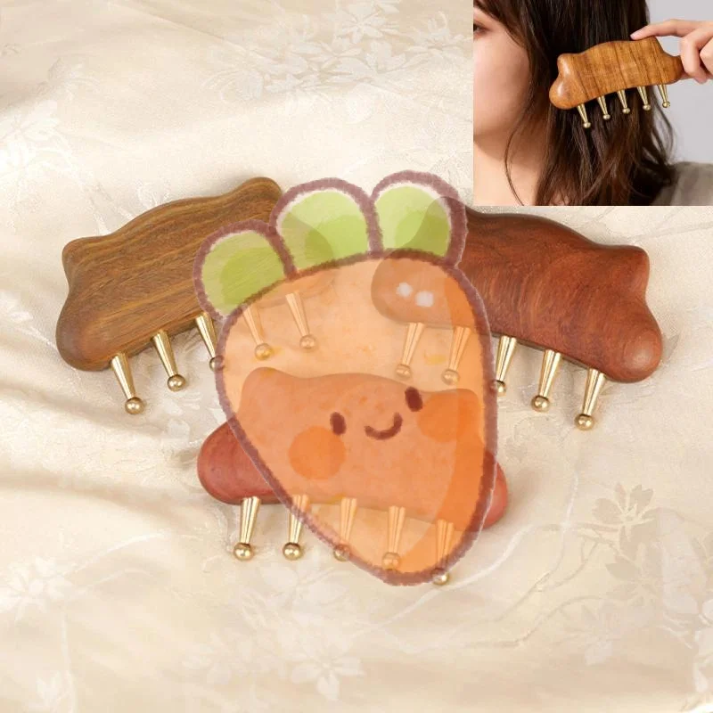 

Portable Brass Gua Sha Massage Tool Head Neck Leg Body Meridian Massager Lymphatic Muscle Relief Pain Deep Tissue Massage