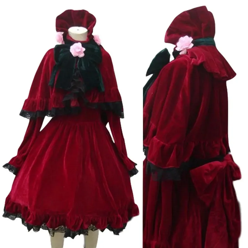 

Rozen Maiden Pure Ruby Косплей Shinku Красное Платье Костюм на Хэллоуин на заказ Madec;8,k'5;h.