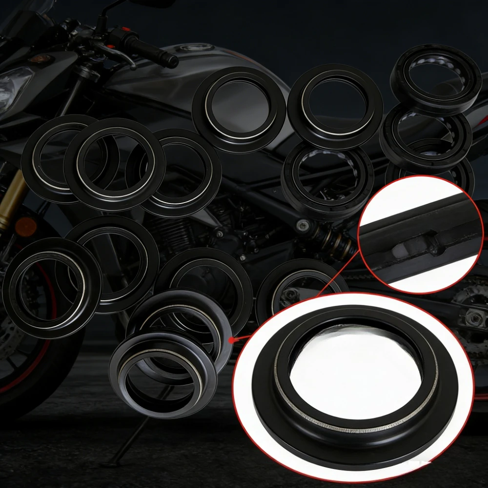 

41x54x11 mm Front Shock Fork Damper Shaft Oil Seal Retainers 41 54 Dust Cover for Benelli 302 302S 2020-2021 502 502C 2019-2022