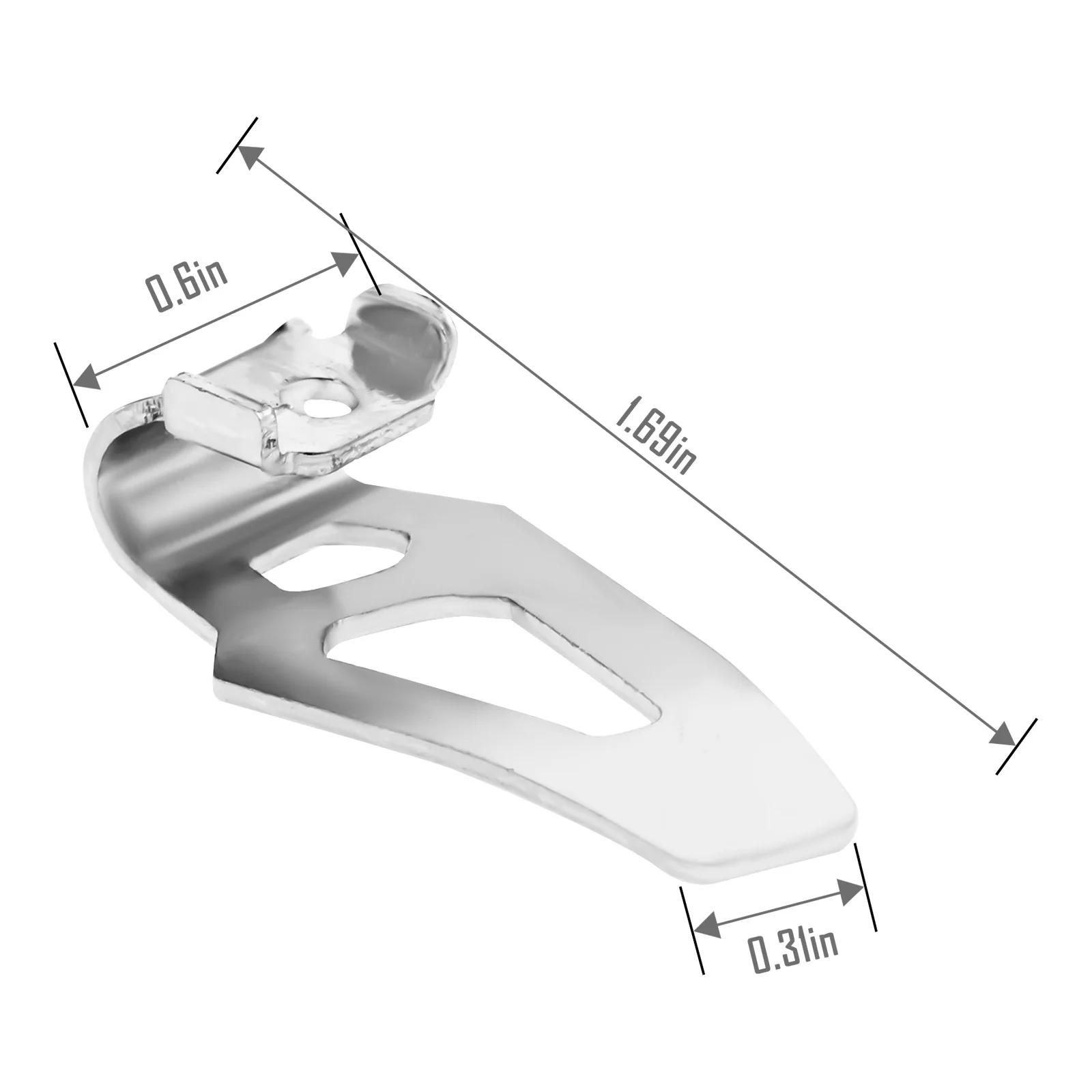 Gancho para cinturón de 8 Uds 42-70-0490 48-67-0010 con tornillos Compatible con Milwaukee M12 2461-20 1/4 "destornillador de impacto cuadrado/llave de impacto