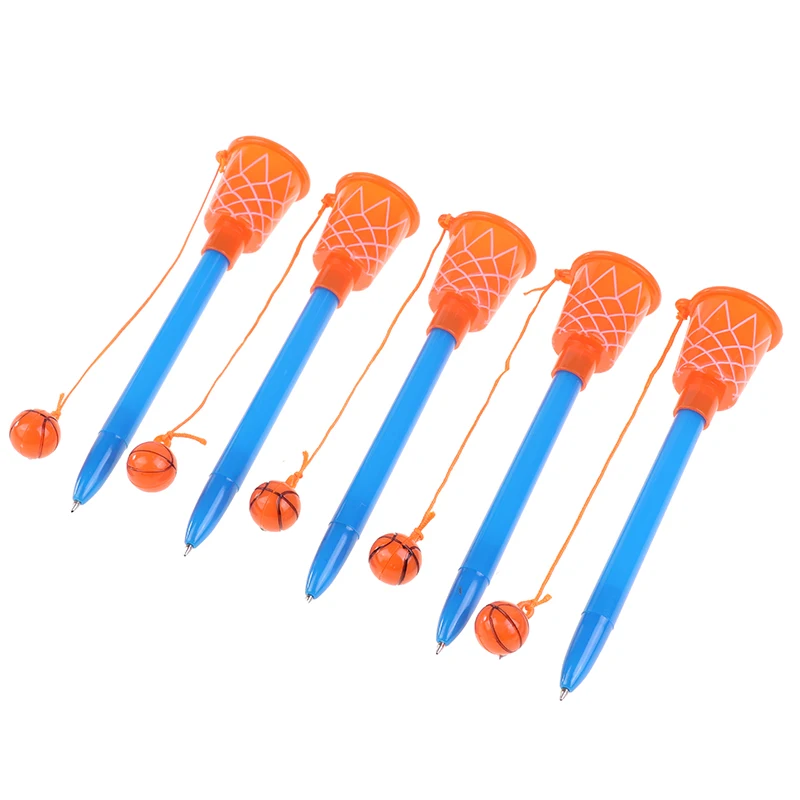 10 Pcs Basketbal Hoepel Pen Basketbal Met Blauw/Zwart Refill Kids Basketbal Nieuwigheid Pen Pen Pad Sport Party Gift voor Sport