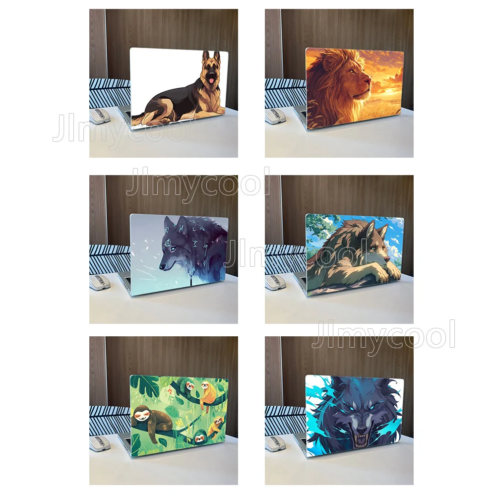 2pcs The Sad Wolf sloth The Lion King accesorios laptop ноутбук naklejka na laptopa decoración  Waterproof pegatina para laptop
