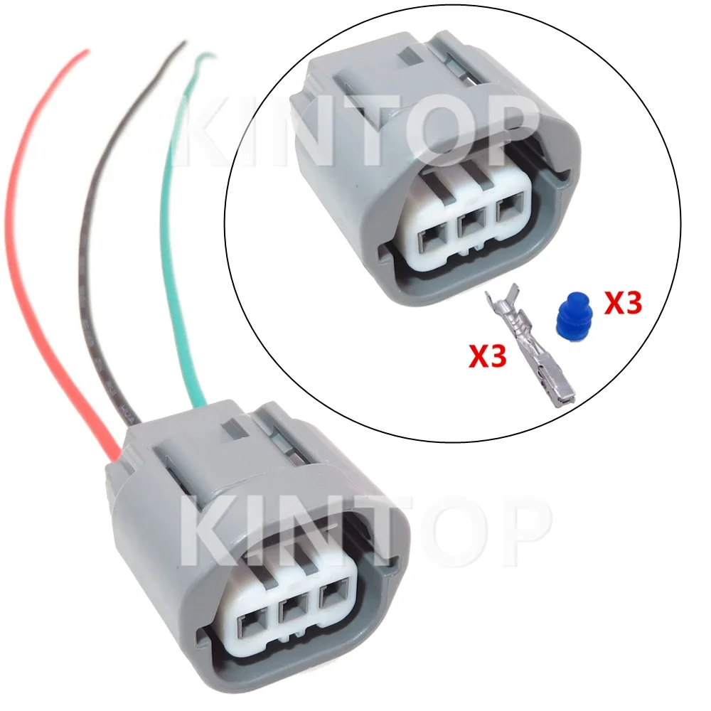 1 Set 3 Pins 6189-0734 AC Assembly Automobile Wire Cable Socket Auto Modification Connector Parts