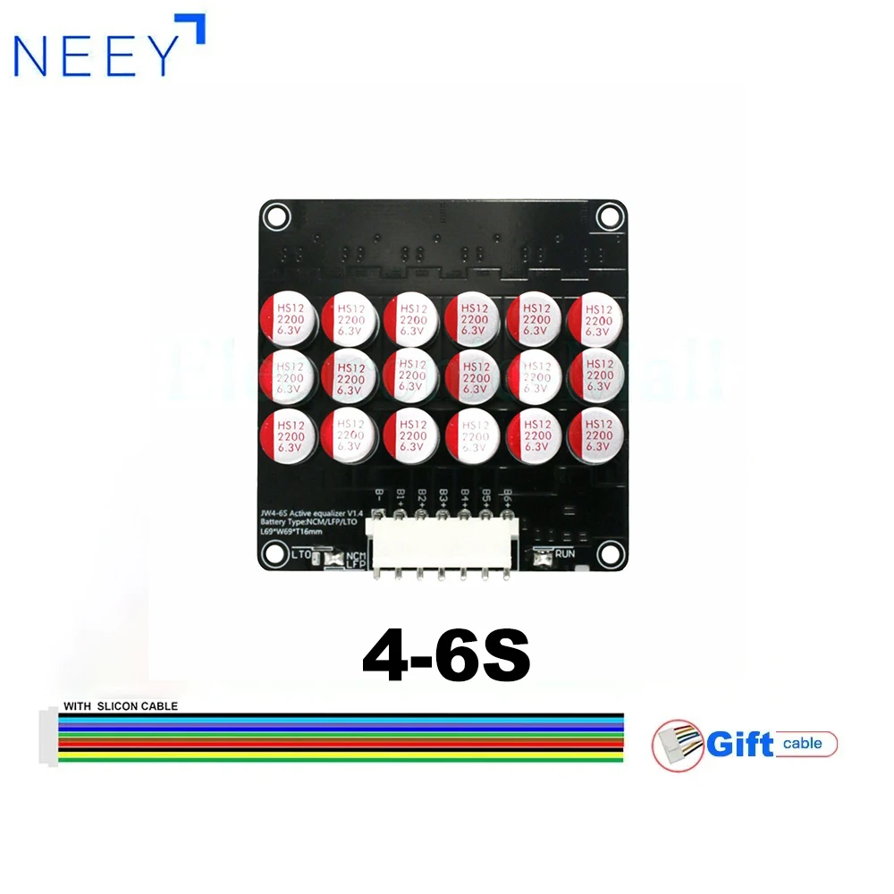NEEY Active Equalizer Balancer 5A 4-6S Lifepo4/LTO/Lipo Battery Energy Capacitor 4-6S NCM LFP LTO