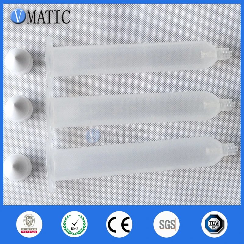 Free Shipping 50Cc/Ml Japanese Transparent Glue Dispensing Syringe Barrel With Quality Piston