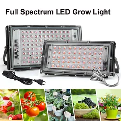 Phyto-lampe LED horticole de croissance, 50/220/100/200W, AC 300 V, éclairage pour serre/chambre de culture hydroponique, avec prise EU