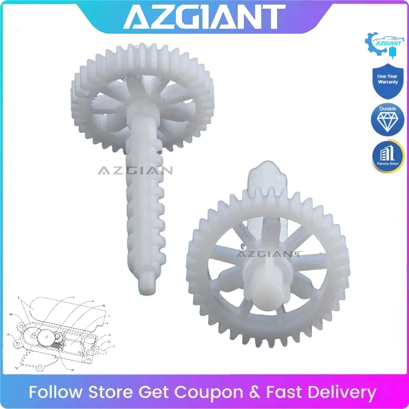 

AZGIANT for 2013-2016 Ford Ecosport Fuel Tank Cap Lock Release Motor Inner Worm Gear 37T Replace Exact Fit