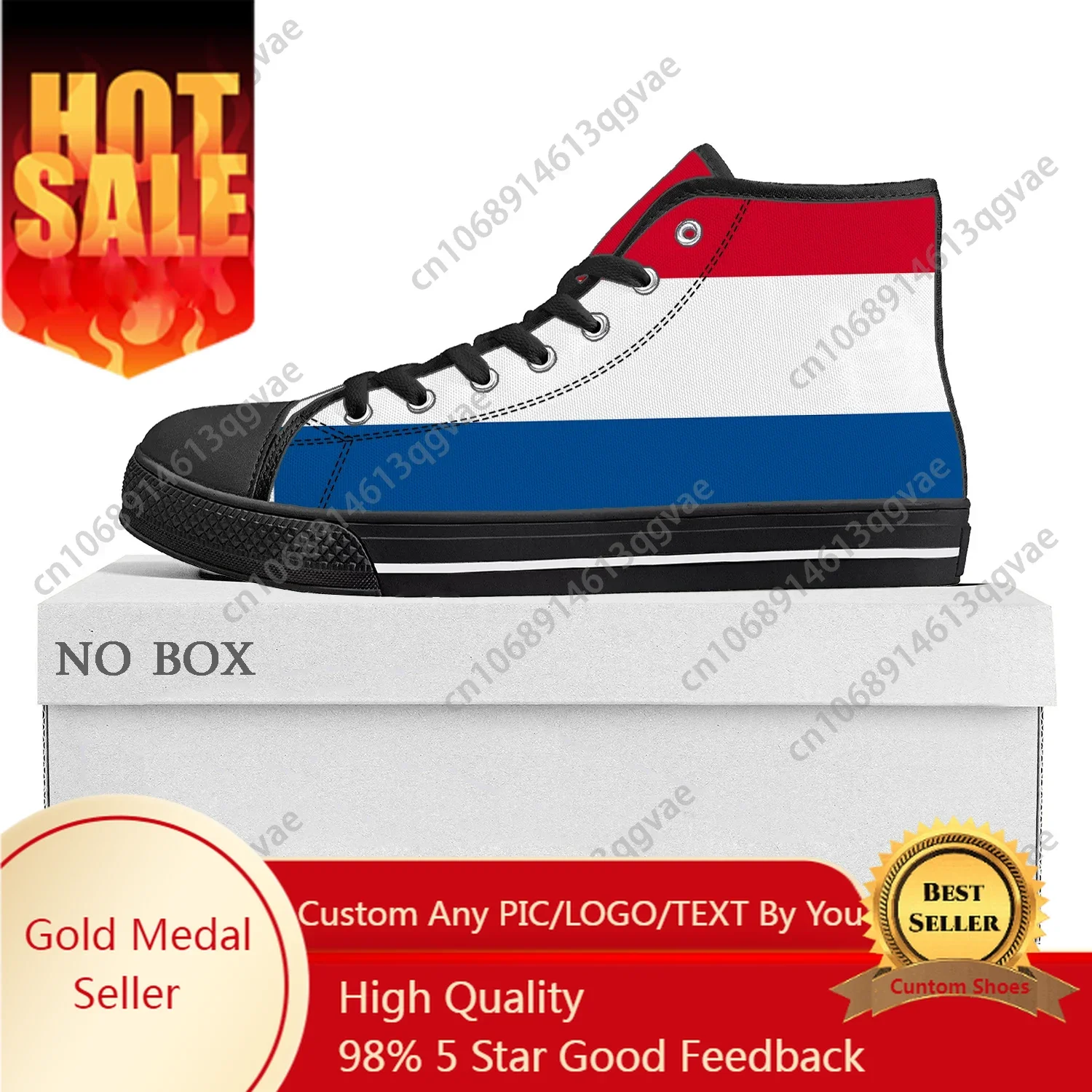 

Dutch Flag High Top High Quality Sneakers Mens Womens Teenager Canvas Sneaker Netherlands Casual Couple Shoes Custom Shoe