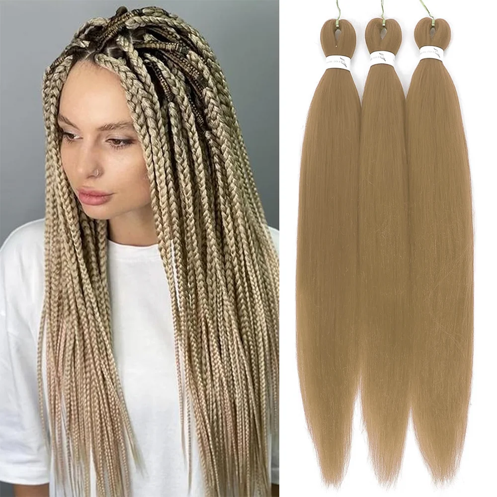 Braiding Hair Pre Stretched Hair Extensions for Braids Kanekalon Long Jumbo Braiding Hair Natural as Human Hair Micro Box Braids