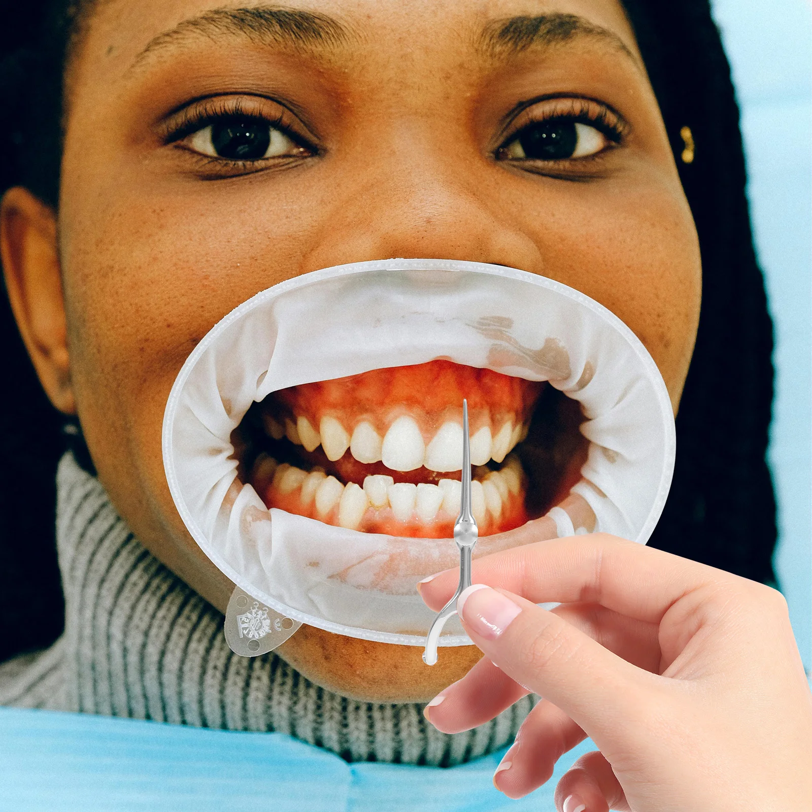 Reutilizável de aço inoxidável portátil fio dental picareta viagem palito flosser pequeno metal dentes flosser cuidados orais