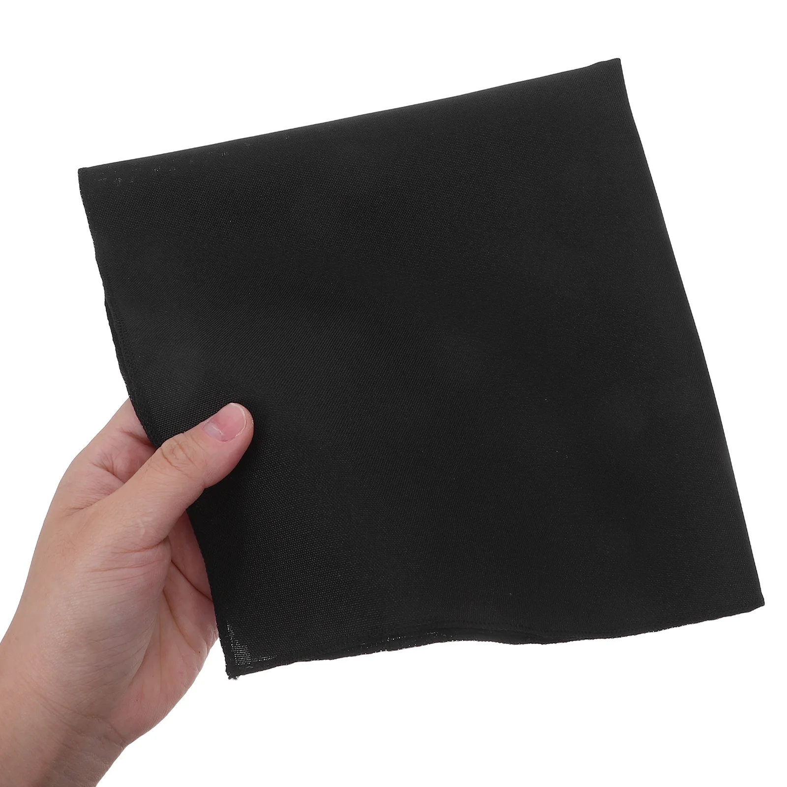 

12Pcs 17x17 Inch Polyester Cloth Napkins Black Reusable Washable for Banquets Weddings Restaurant Table Decor Washable Napkins