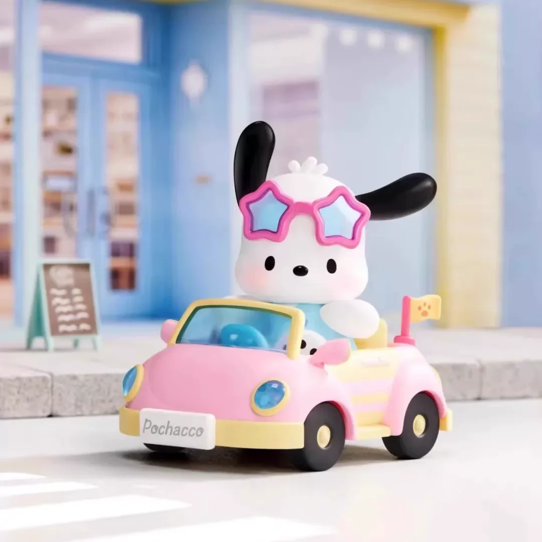 TOPTOY Sanrio Pochacco Travel Diary Blind Box Collectible Car Figurine Desktop Ornament Room Decor Birthday Gift For Women - view 5