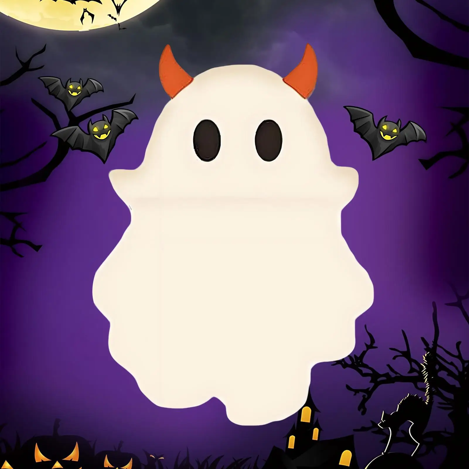 Minifiguren voor telefoonhoesje Halloween Ghost Smartphone Beeldje Halloween Mini Figuur Peel-and-stick Decoraties voor mobiele telefoon